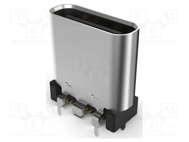 Tomada, Usb C, Smt, Pin: 24, Verticais, Top Board Mount, Usb 3.2, 5a