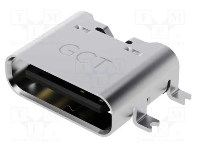 Tomada, Usb C, Fully Smt, Pin: 6, Horizontais, Top Board Mount, 3a