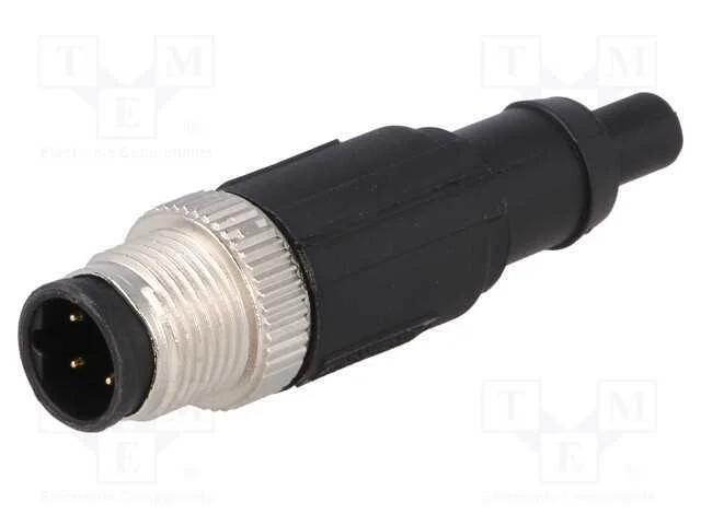 Terminador, M12, Pin: 4, Macho, Código B-Profibus, Simples