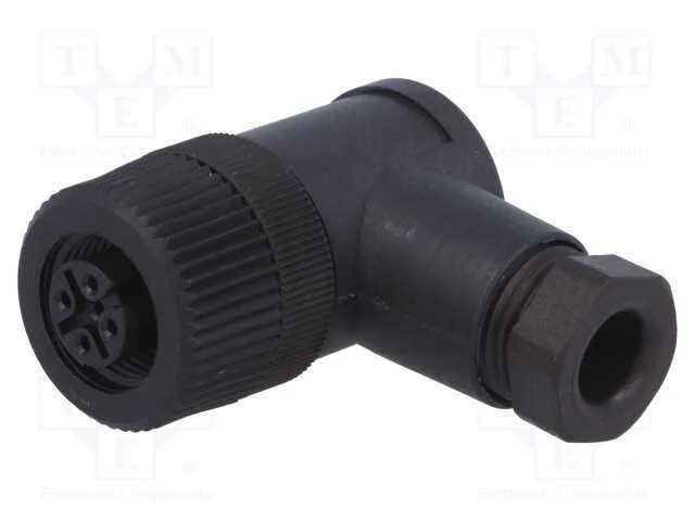 Ficha, M12, Pin: 4, Fêmea, Código A-Devicenet / Canopen, com Cabo