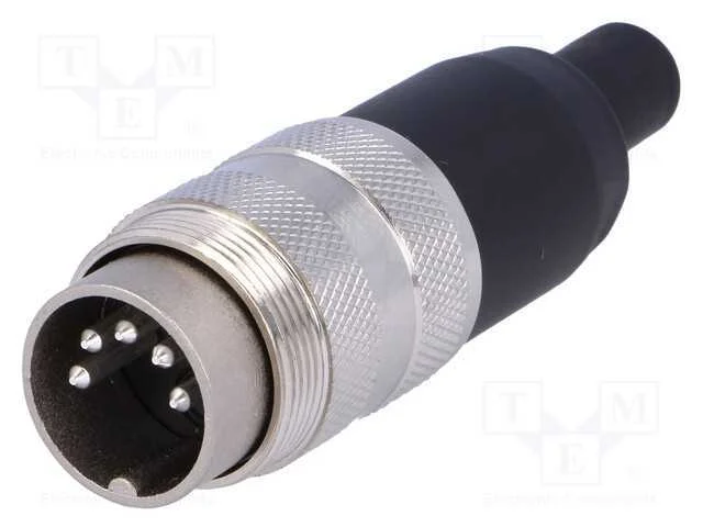Conector: M16, ficha, macho, solda, com cabo, PIN.