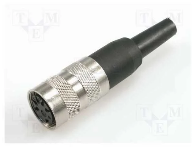Conector: M16, ficha, fêmea, solda, com cabo, PIN.