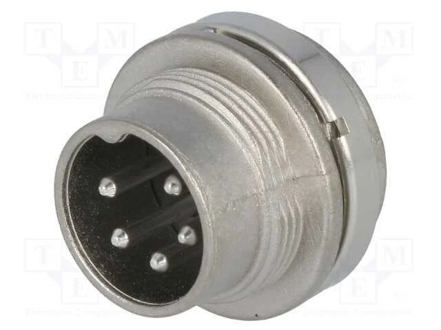 Conector: M16, tomada, macho, solda, para painel,.
