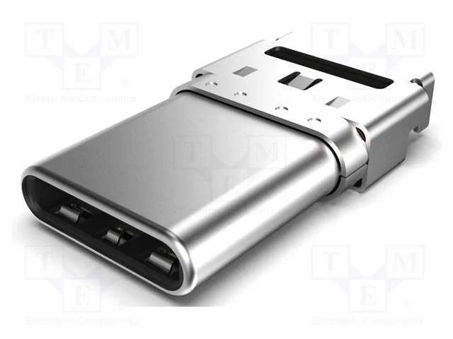 Ficha, Usb C, Smt, Pin: 24, Horizontais, Top Board Mount, Usb 3.2