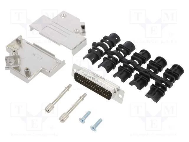 D-Sub HD, PIN: 44, macho, angulares 45, solda, co.