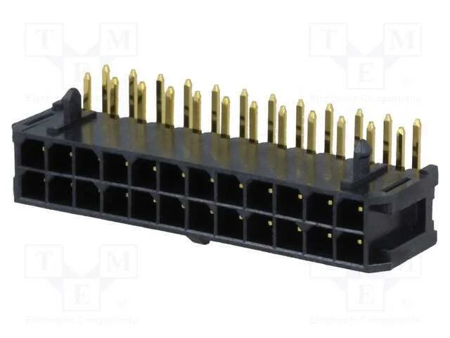 Tomada, Fio-Placa, Macho, Minitek Pwr 3.0, 3mm, Pin: 24, Tht, 5a
