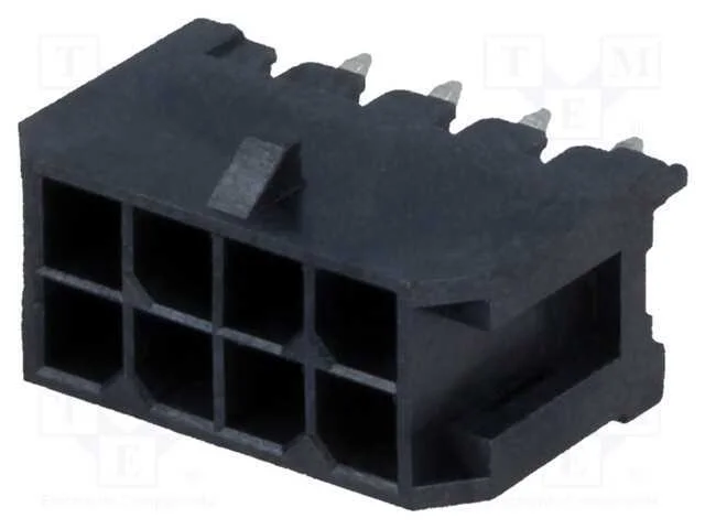 Tomada, Fio-Placa, Macho, Minitek Pwr 3.0, 3mm, Pin: 8, Tht, 5a