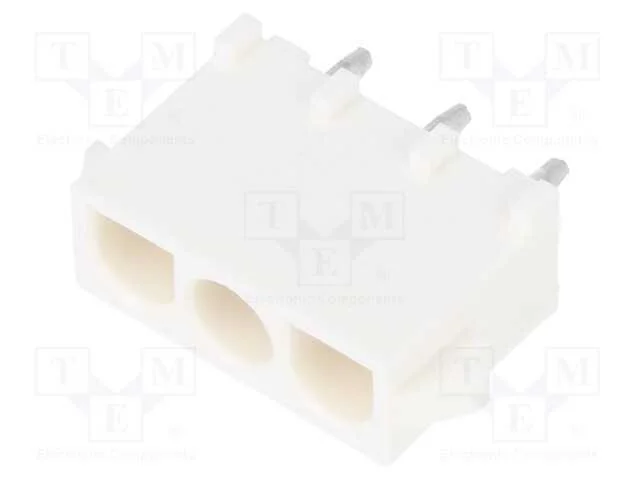 Tomada, Fio-Placa, Macho, Mlx, 6,35mm, Pin: 3, Sistema: 1x3, para Pcb