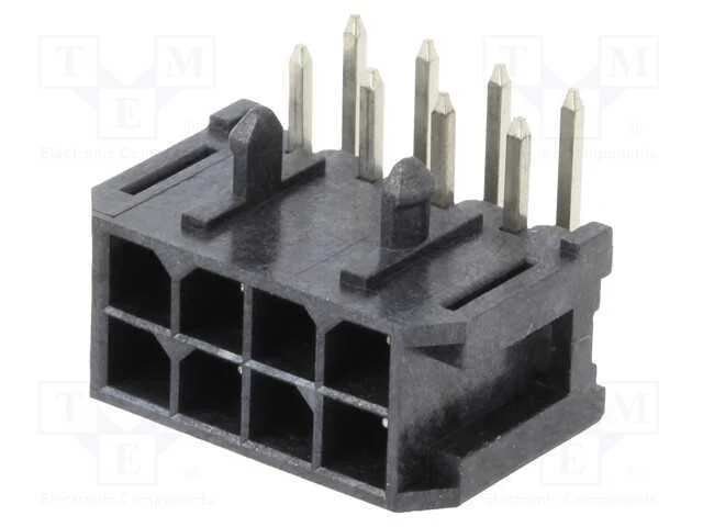 Tomada, Fio-Placa, Macho, Minitek Pwr 3.0, 3mm, Pin: 8, Tht, 5a