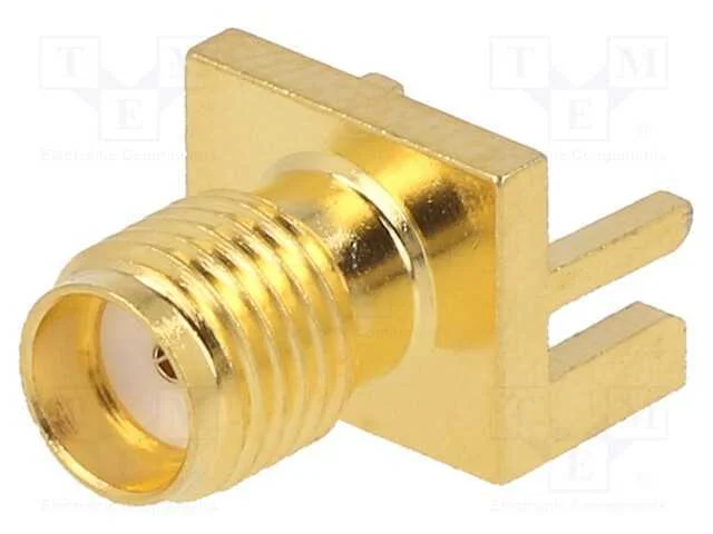 Tomada, Sma, Fêmea, de Borda,Middle Board Mount, Horizontais, 50o