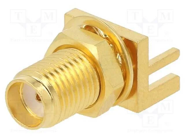 Tomada, SMA, fêmea, de borda,middle board mount, .