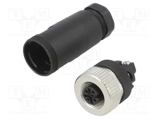 Ficha, M12, Pin: 5, Fêmea, Código A-Devicenet / Canopen, com Cabo