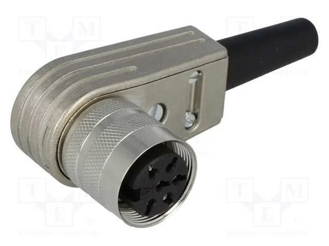 Conector: M16, ficha, fêmea, solda, com cabo, PIN.