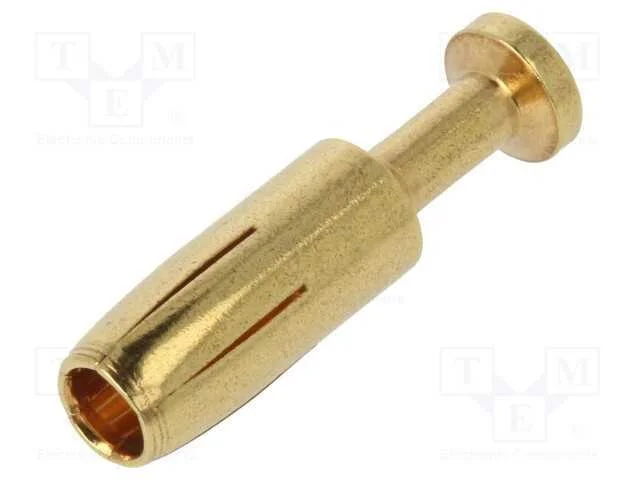 Contacto, fêmea, liga em cobre, dourado, 1,5mm2, .