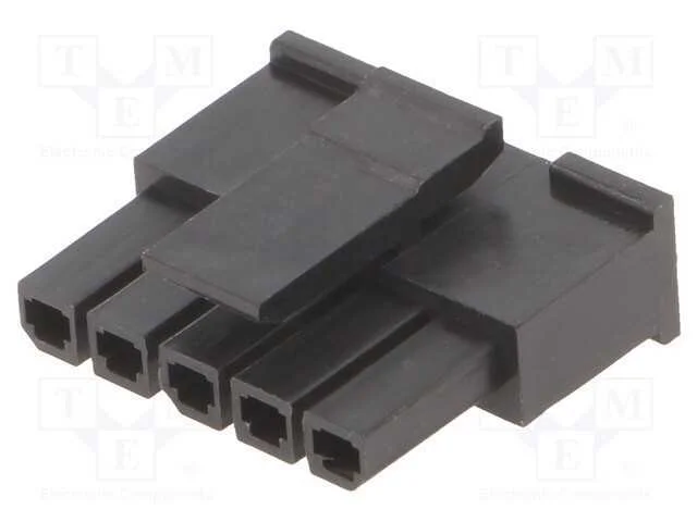 Ficha, Fio-Placa, Fêmea, Minitek Pwr 3.0, 3mm, Pin: 5, -40÷105c