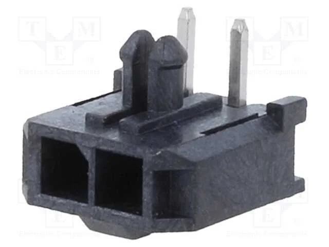 Ficha, Fio-Placa, Fêmea, Minitek Pwr 3.0, 3mm, Pin: 2, -40÷105c