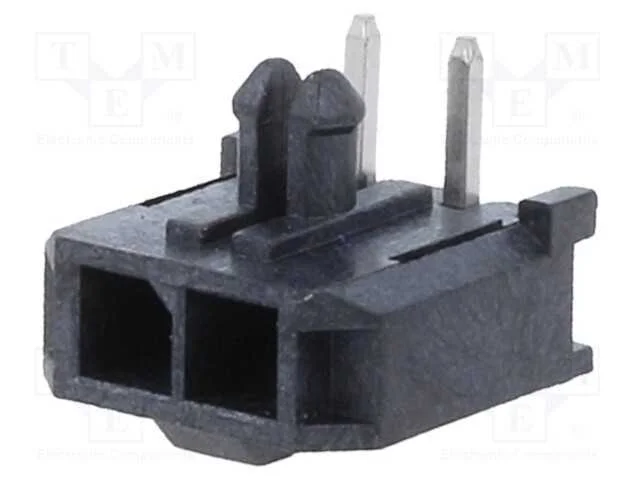 Ficha, Fio-Placa, Fêmea, Minitek Pwr 3.0, 3mm, Pin: 2, -40÷105c