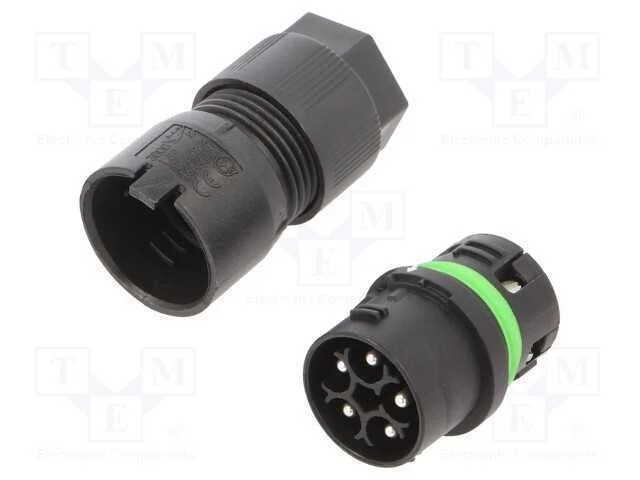 Conector: de alimentação, terminal parafusado, ma.