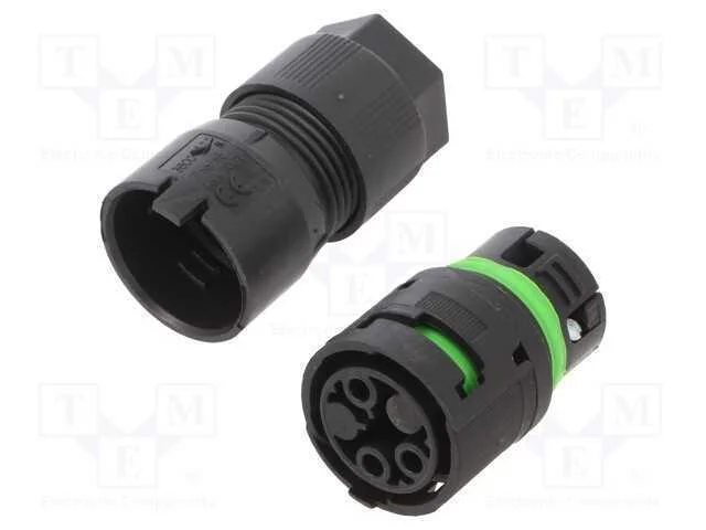 Conector: de alimentação, terminal parafusado, fê.