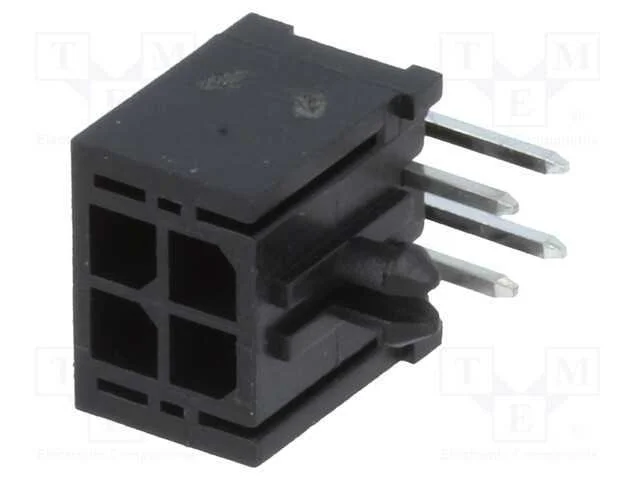 Tomada, Fio-Placa, Macho, Mf30, 3mm, Pin: 4, Tht, Trinco Pcb, 5a, 10mo