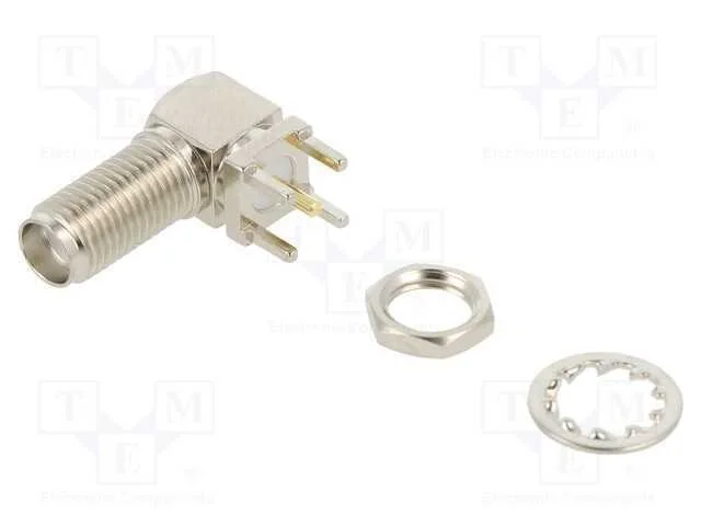 Tomada, Sma, Fêmea, com Rosca Larga, Angulares 90, 50o, Tht, Ptfe