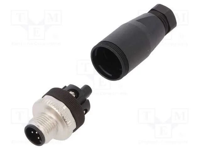 Ficha, M12, Pin: 5, Macho, Código A-Devicenet / Canopen, com Cabo