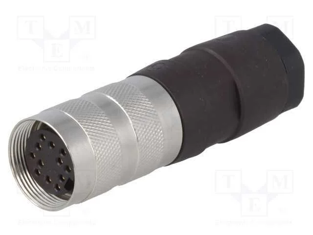 Conector: M16, ficha, fêmea, solda, com cabo, PIN.