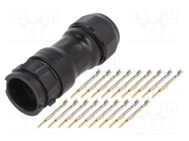 Conector: Redondos, Macho, Ficha, Cerrar, Pin: 18, 22awg÷20awg, Ip68