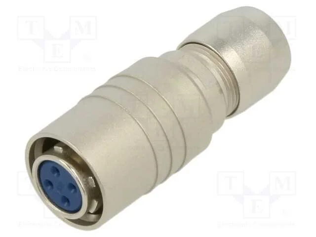 Conector: Redondos, Hr10, Push-Pull, Ficha, 2a, Dourado, Solda