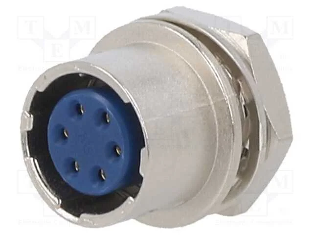 Conector: Redondos, Hr10, Push-Pull, Tomada, 2a, Dourado, Solda