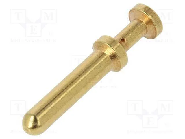 Contacto, macho, liga em cobre, dourado, 1,5mm2, .