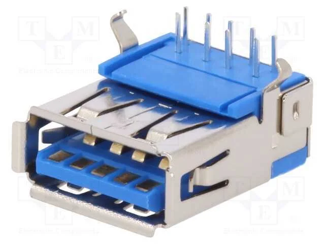 Tomada, Usb A, para Pcb, Tht, Angulares 90, Usb 3.0