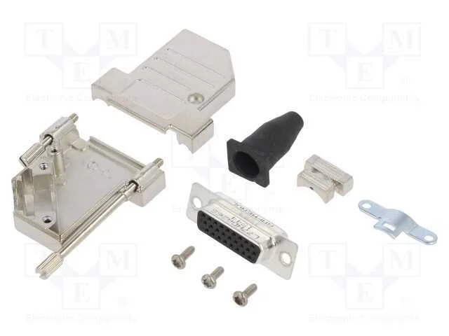 D-Sub HD, PIN: 26, fêmea, angulares 45, solda, co.