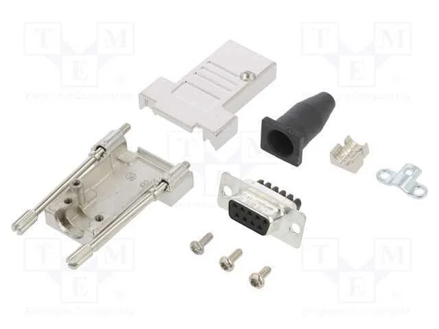 D-Sub, PIN: 9, fêmea, simples, terminal parafusad.