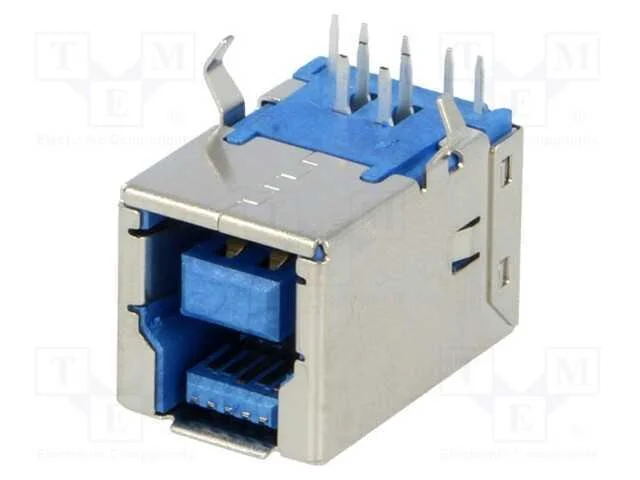 Tomada, Usb B, para Pcb, Tht, Angulares 90, Usb 3.0
