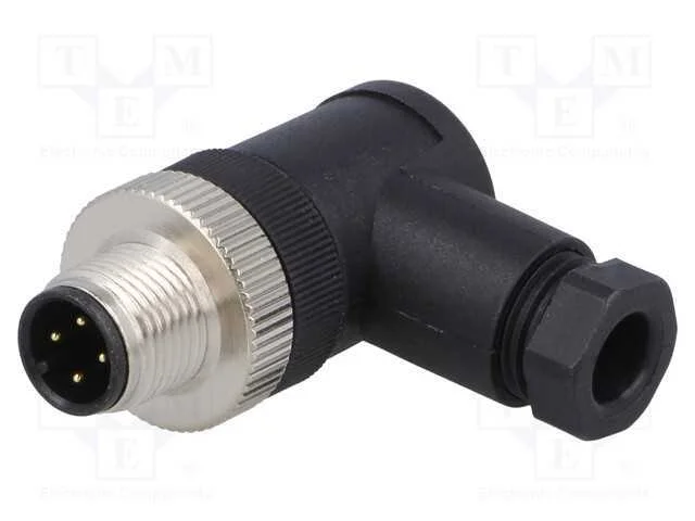 Ficha, M12, Pin: 4, Macho, Código A-Devicenet / Canopen, com Cabo