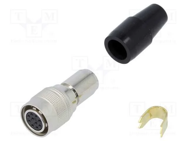 Conector: Redondos, Hr10, Push-Pull, Ficha, 2a, Prateado, Solda