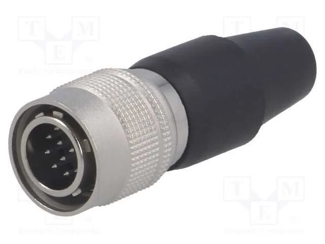 Conector: Redondos, Hr10, Push-Pull, Ficha, 2a, Prateado, Solda