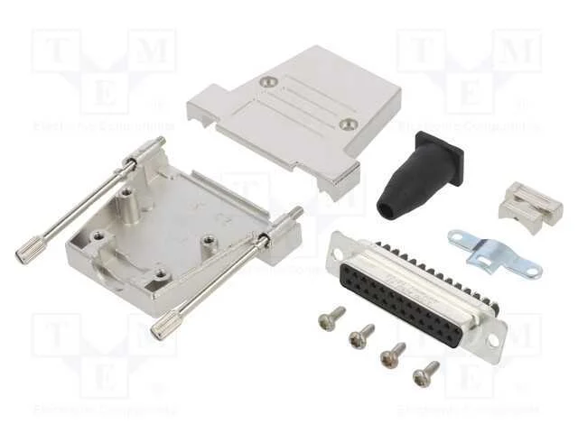 D-Sub, PIN: 25, fêmea, simples, terminal parafusa.