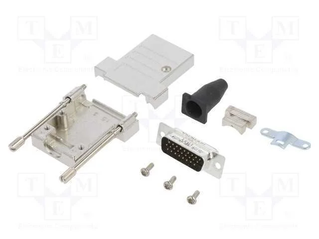 D-Sub HD, PIN: 26, macho, simples, solda, com cab.