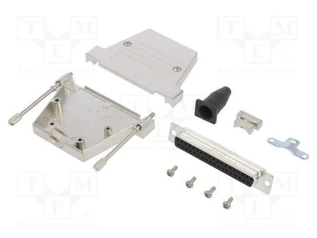 D-Sub, PIN: 37, fêmea, simples, solda, com cabo, .