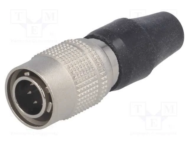 Conector: Redondos, Hr10, Push-Pull, Ficha, 2a, Prateado, Solda