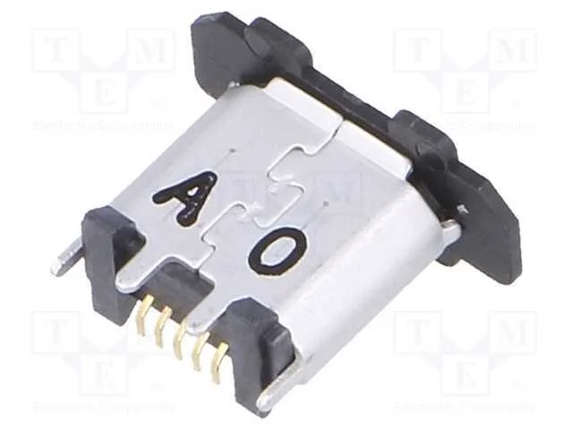 Tomada, Usb B Micro, Zx, para Pcb, Smt,Tht, Pin: 5, Verticais