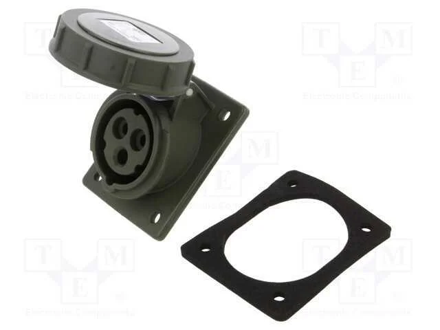 Conector: de alimentação AC 3 fases, tomada, fême.