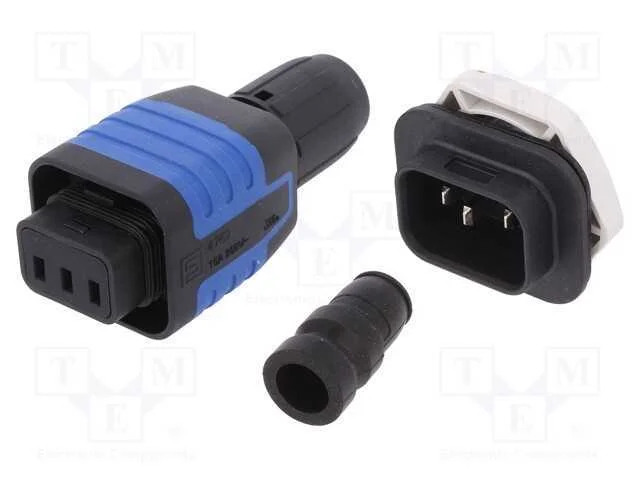 Conector: de alimentação, macho + fêmea, 4455,476.