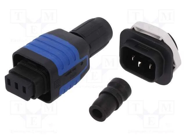 Conector: de alimentação, macho + fêmea, 4455,476.