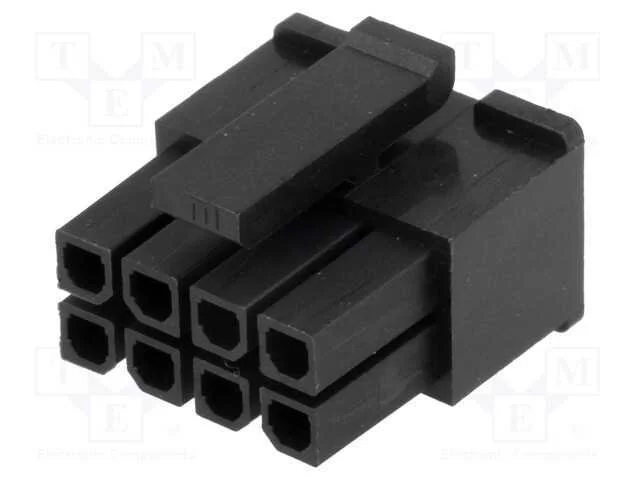 Ficha, Fio-Placa, Fêmea, Mf30, 3mm, Pin: 8, Sem Contactos, com Cabo