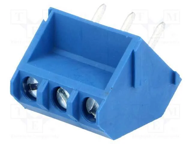 PCB bloco terminal, angulares 45, 5mm, faixas: 3,.