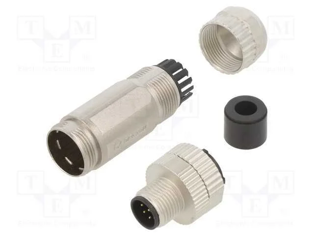 Ficha, M12, Pin: 8, Macho, Código A-Devicenet / Canopen, com Cabo