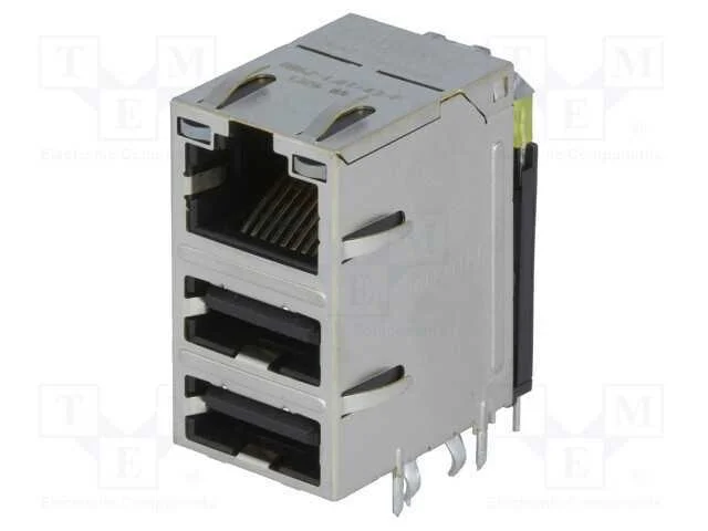 Tomada, RJ45 + USB A, PIN: 8, blindadas,RJ45 + 2x.